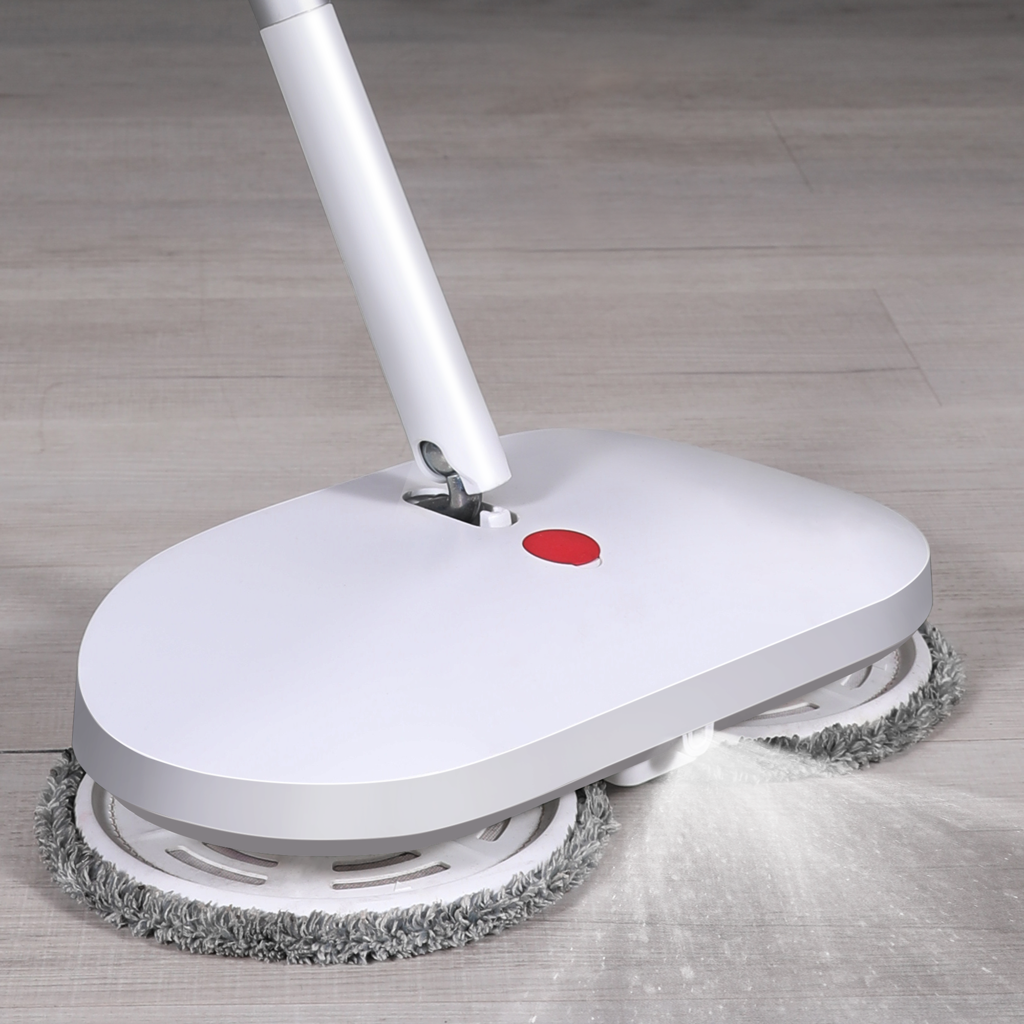 Reecoo Cordless Rechargeable Self-Cleaning Electric Mop with 4 Packs of Mop Pads