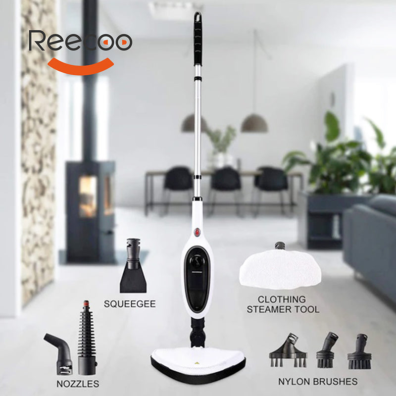 Reecoo Professional Powerfresh Steam Mop for Laminate Tile Hardwood Floors