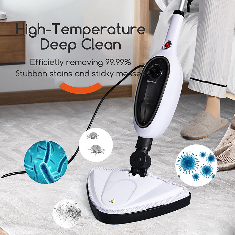 Reecoo Professional Powerfresh Steam Mop for Laminate Tile  Hardwood Floors