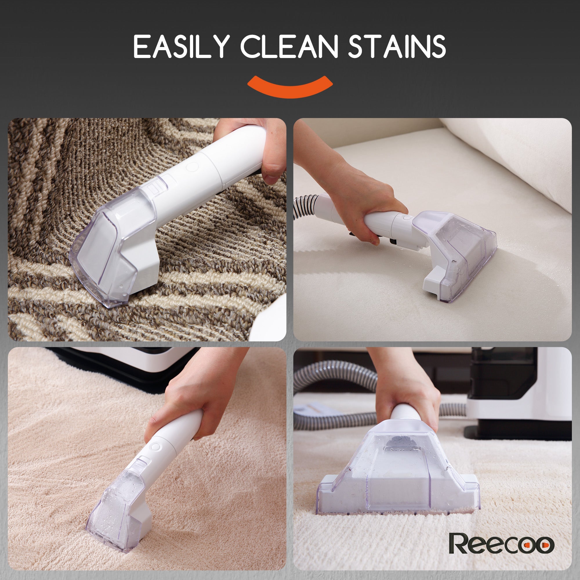 Reecoo W1 Portable Extractor for Couch, Carpet Vacuum Cleaner
