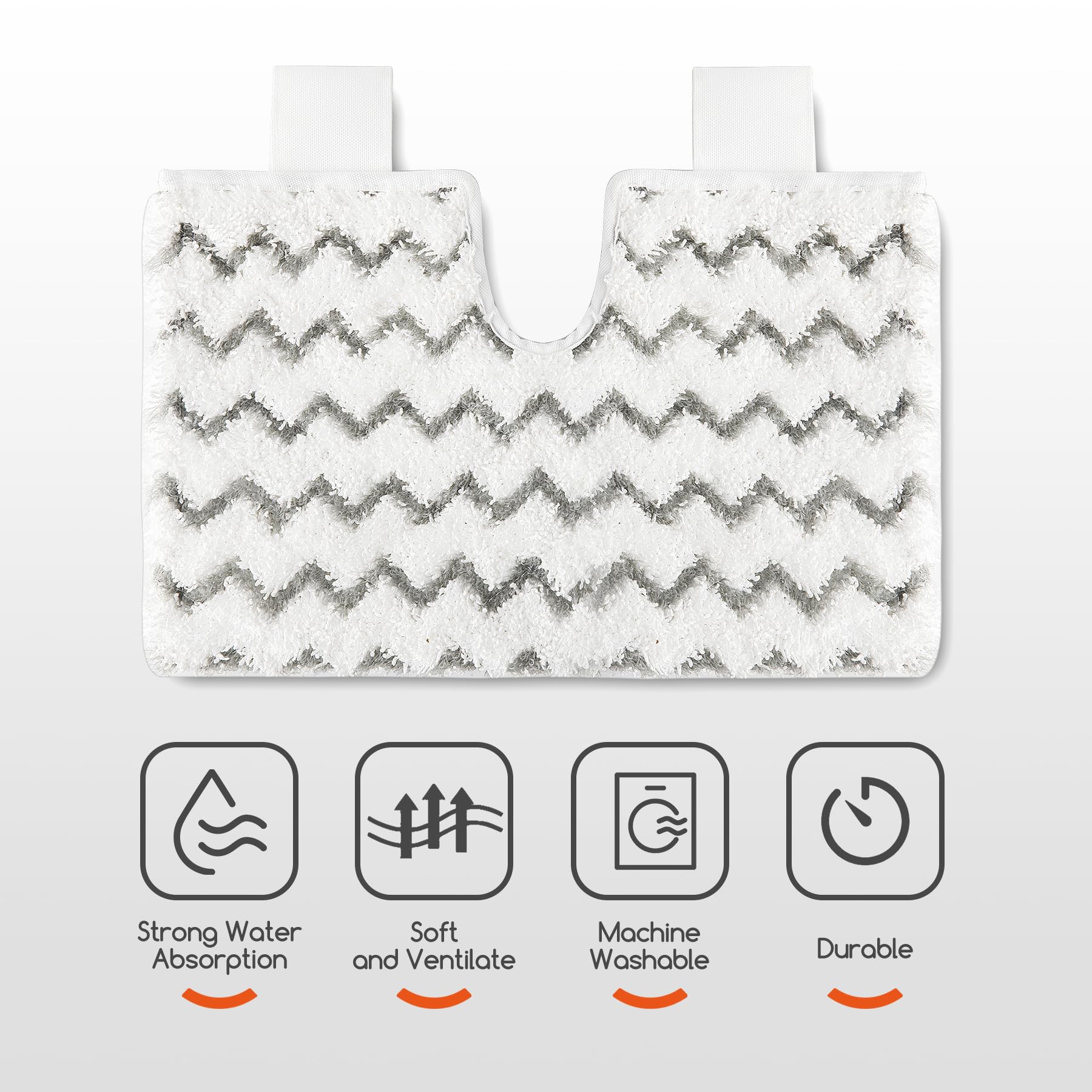Microfiber Steam Mop Pads - Soft, Absorbent, for Dust & Stains